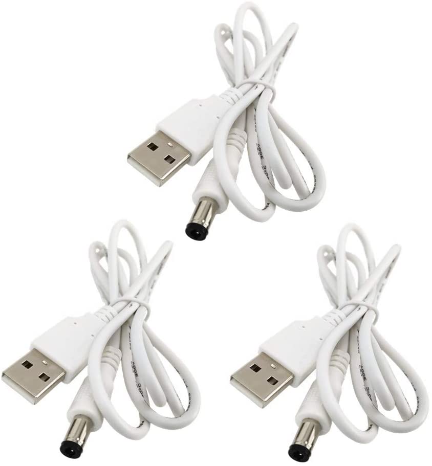 3pcs  ̺ USB-DC ̺-5V USB 2.0 Ʈ -D..